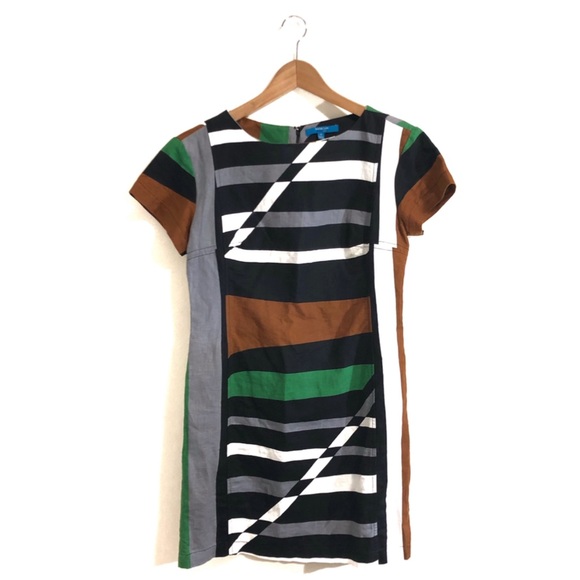 Derek Lam Design Nation Graphic Sheath Dress - Picture 1 of 6